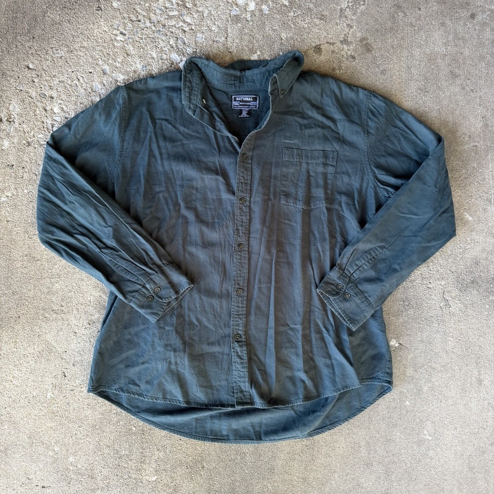 Forest‎ Green Button Up National Outfitters